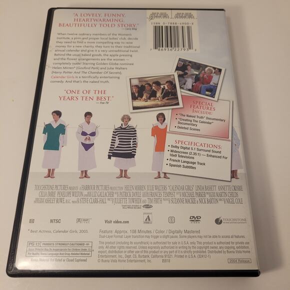DVD Lot Of PG-13 Movies The Break-Up Where The Heart Is Calendar Girls Pre-Owned - Picture 5 of 10